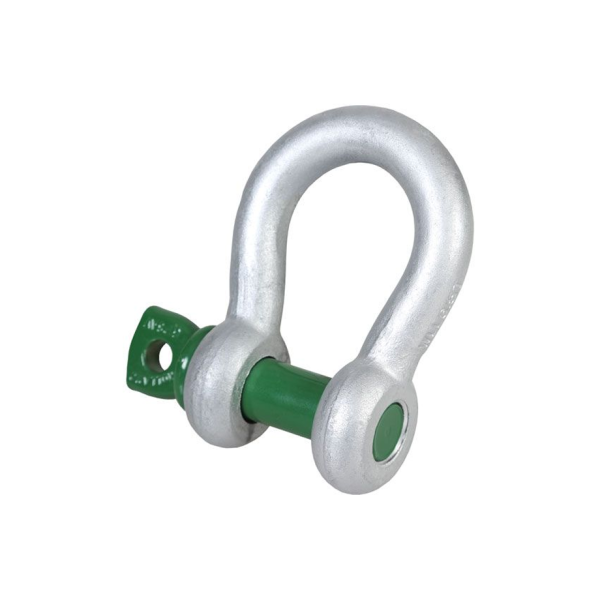 Handling and Lifting Green Pin® Standard Bow Shackle with Screw Collar Pin